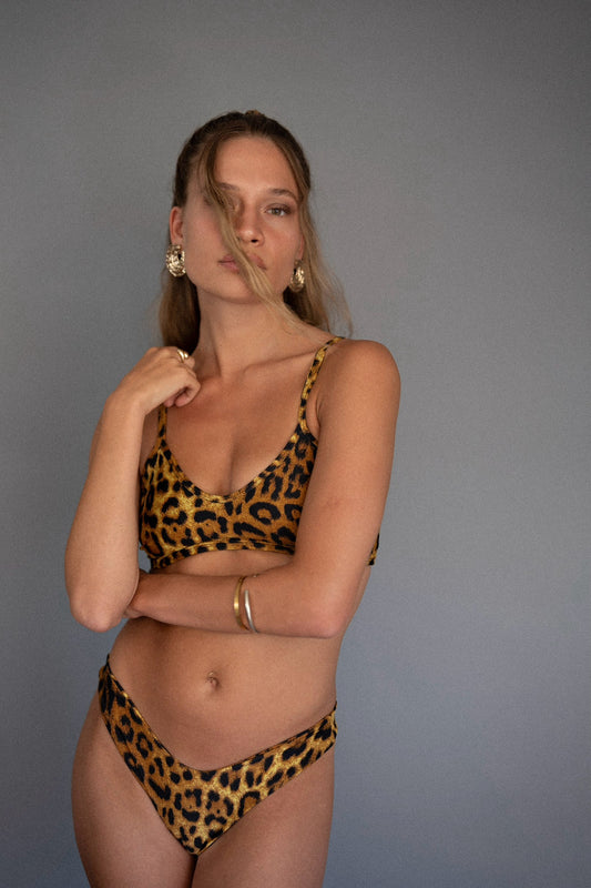 Bikini Maia peto animal print + calzón sin costuras